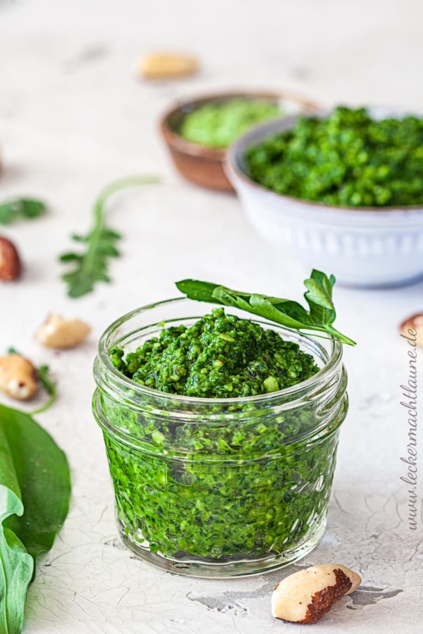 Grünes Pesto {bärlauch rucola petersilie} lecker