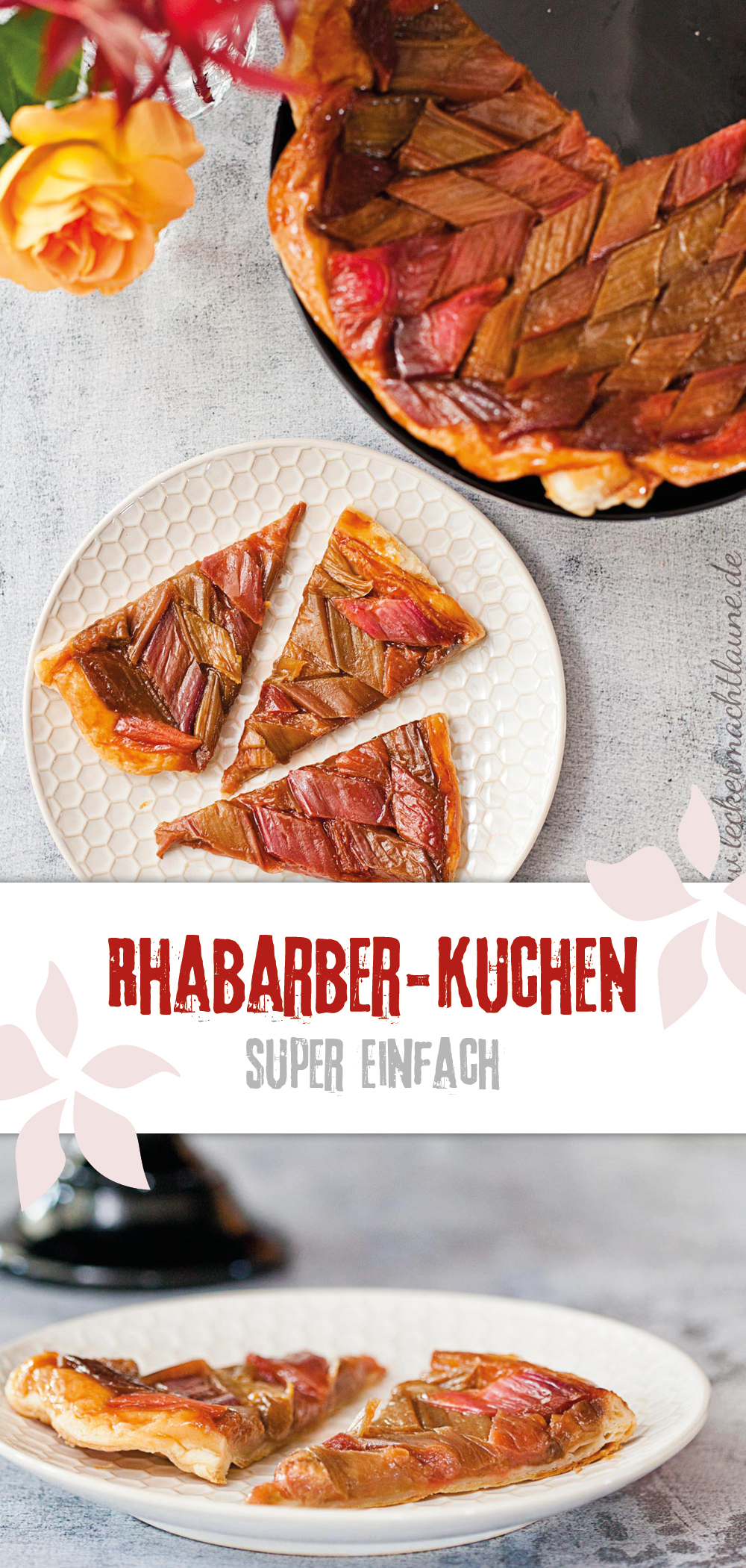 Schneller Rhabarber-Kuchen - Lecker Macht Laune